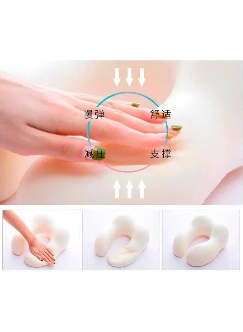 Medical neck pillow with medical foam filling – comes with a smart cover – suitable for comfort while sitting, traveling, and everyday use. - Image 5